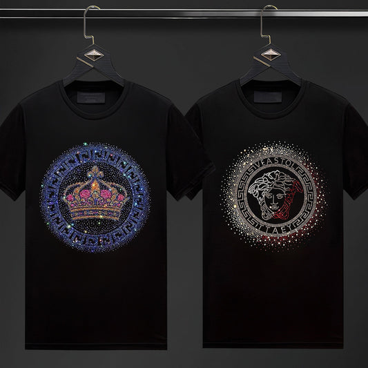 Pack Of 2 Luxury Cotton T-shirts (CROWN+RULER)