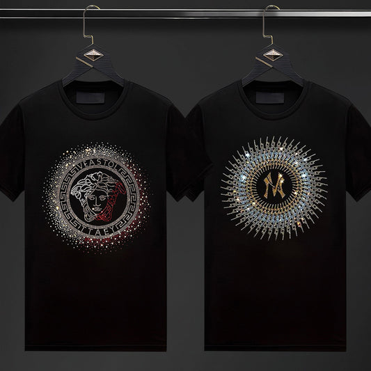 Pack Of 2 Luxury Cotton T-shirts (RULER+NCIRCLE)
