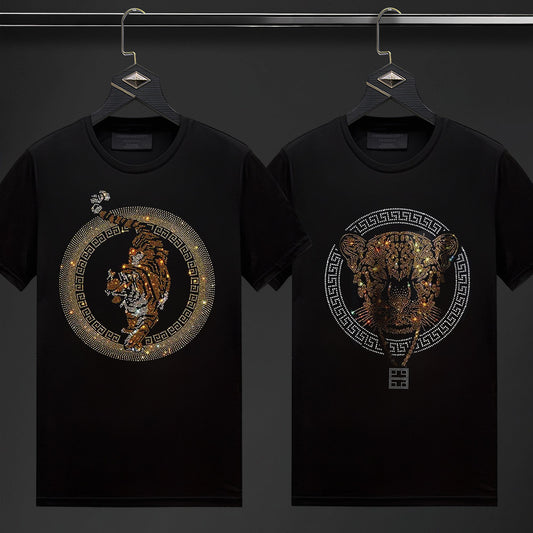 Pack Of 2 Luxury Cotton T-shirts (TIGER4+TIGERLOCK)