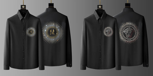 Pack Of 2 Black Luxury Cotton Shirts (NCIRCLE+RULER)