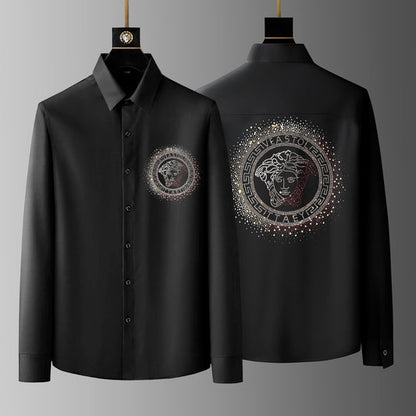 Pack Of 2 Black Luxury Cotton Shirts (TIGER 3+RULER)