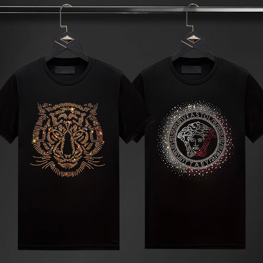 Pack Of 2 Luxury Cotton T-shirts (TIGER1+RULER)
