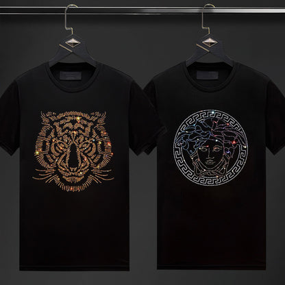 Pack Of 2 Luxury Cotton T-shirts (TIGER1+EMPRESS)