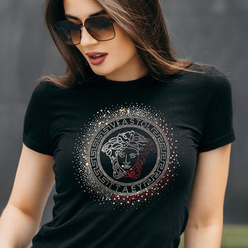 Pack of 2 Women's Luxury Cotton T-Shirts (RULER+DEER)
