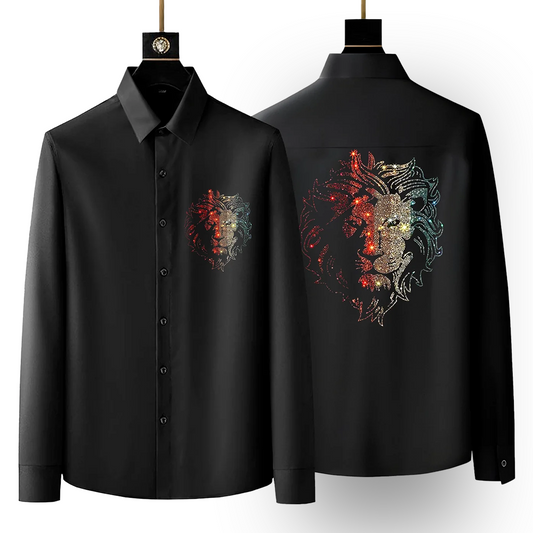 Men's Black Luxury Cotton Shirts (S16)
