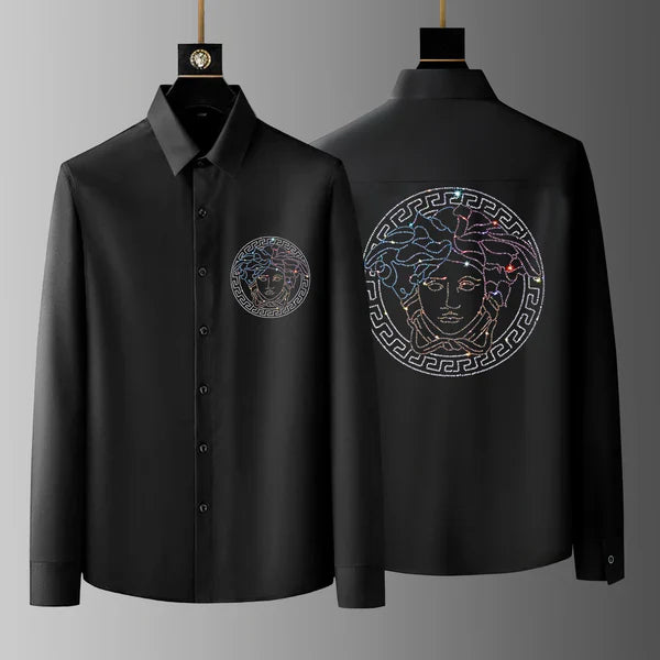 Pack Of 2 Black Luxury Cotton Shirts (LION+EMPRESS)