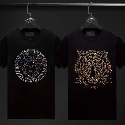 Pack Of 2 Luxury Cotton T-shirts (EMPRESS+TIGER 1)