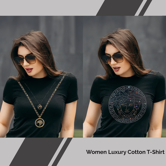 Pack of 2 Women's Luxury Cotton T-Shirts (FLOCK+EMPRESS)