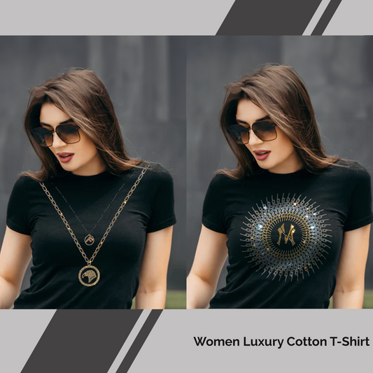 Pack of 2 Women's Luxury Cotton T-Shirts (FLOCK+NCIRCLE)