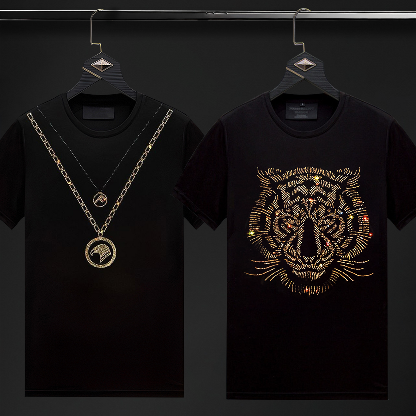 Pack Of 2 Luxury Cotton T-shirts (FLOCK+TIGER 1)