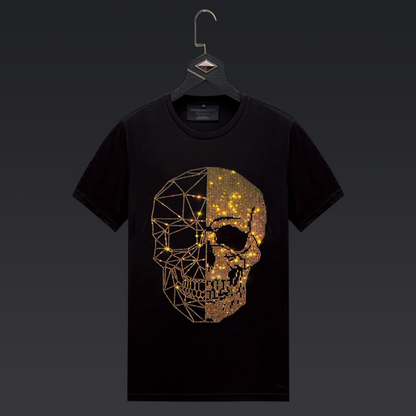 Pack Of 2 Luxury Cotton T-shirts (SKULL+PARIS)