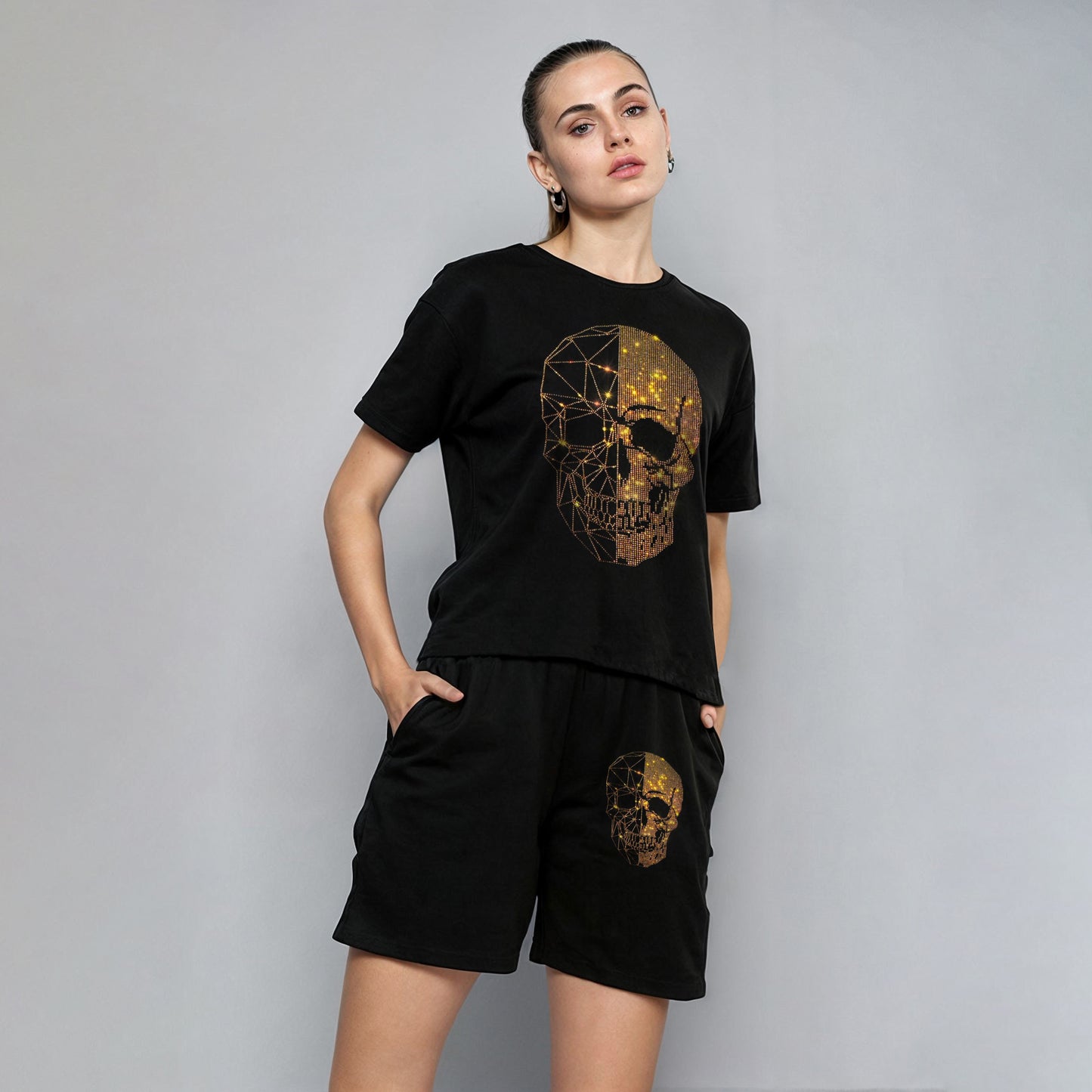 Women Luxury Co-Ord Set(SKULL)