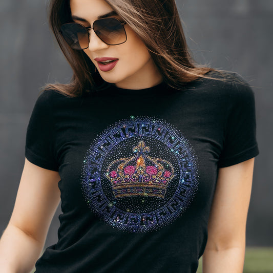 Women Luxury Cotton T-Shirts (CROWN)